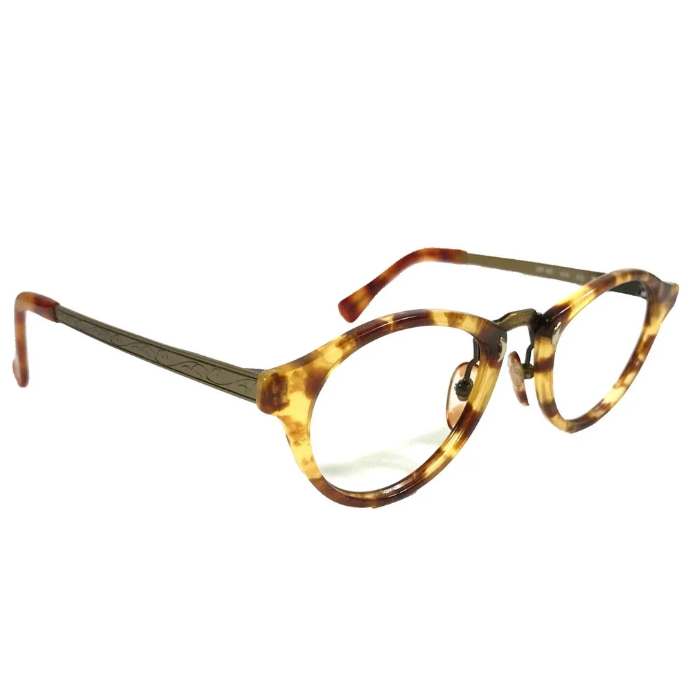 Vintage Oliver Peoples Eyeglasses Frames OP-60 404 AG Antique Gold 49-22-140